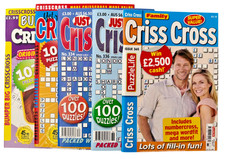 5 x Assorted Crisscross Puzzle