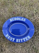 RARE   RUDDLES BEST BITTER OVAL  ASHTRAY  9.5”x7.5” COLLECTABLE.