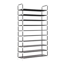 10 Tier 50 Pairs Shoes Rack Stand Large Entrance Storage Organizer uk