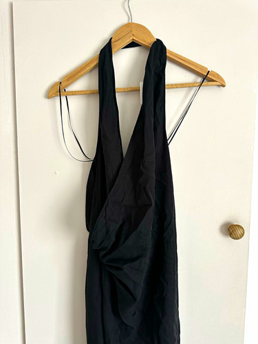 Zara black open back - zara,