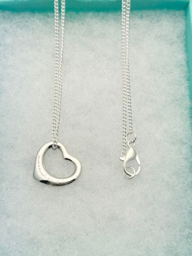 Tiffany open heart necklace - open,