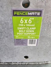 6x6 Bolt Down Post Support Galvanised Square Wooden Posts Holder 150mm x 150mm