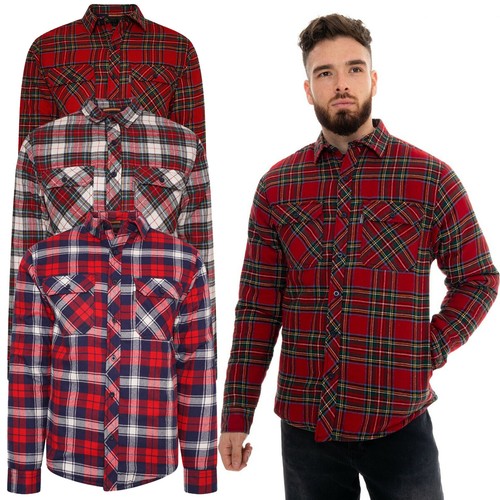 Mens quilted shirt - quilted, lined