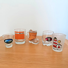 5 unique shot glasses from Brisbane, Key West, Cape Town, Texas & Cambridge (UK)