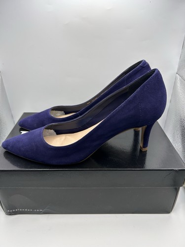 Dune london blue - blue, suede