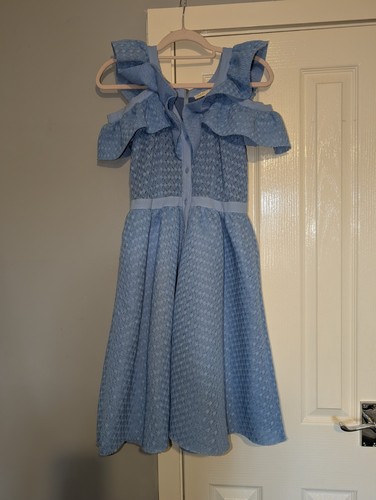 Maje blue lace cold shoulder - blue,