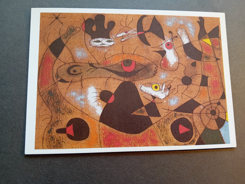 Joan miro art postcard - miro,