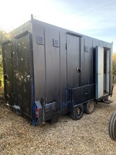 Towable Office Canteen Site Cabin with Toilet Welfare Unit