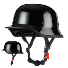 Motorcycle Helmet German Adult Men Women Fashion Half Helmet DOT Approved