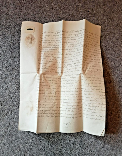 Regency probate will - regency, document