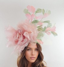 Baby Pink Derby Fascinator
