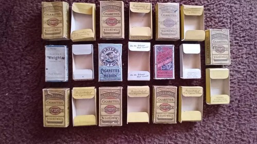 Vintage cigarette boxes - cigarette,