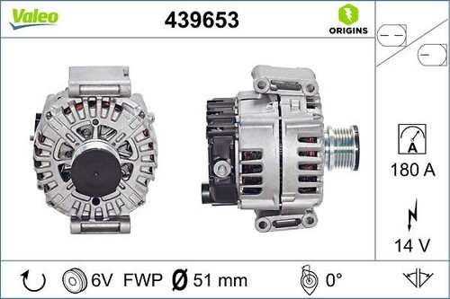 Valeo 439653 alternator - 439653, fits