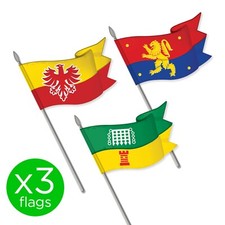 Flags medieval knight - x,