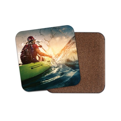Kayaking cork backed drinks - kayaking,