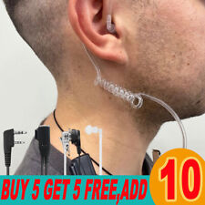 2 Pin Mini Earpiece Headset Mic for Kenwood Baofeng Radio Walkie Talkie