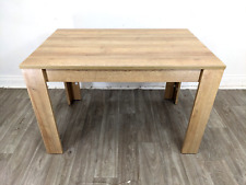 DINING TABLE Oak Effect Laminate Rectangular Tabletop And Legs FREE DELIVERY