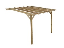Wooden lean pergola kit - wooden, to