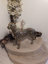  Gold Leopard Figurine Statue
