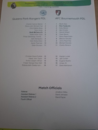 Qpr u21 bournemouth - u21,
