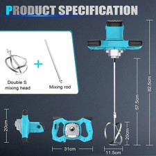 Electric Cement Paddle Mixer