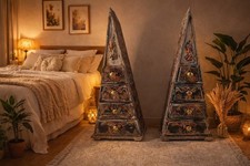 Boho Wooden Pyramid Drawers -
