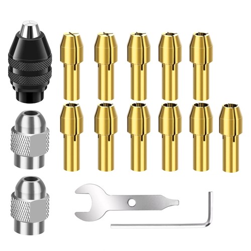 16pcs drill chuck collet set - 16pcs,