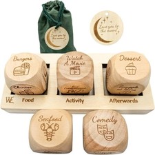 Date Night Dice Wooden Couples