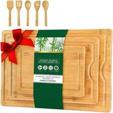Bamboo Chopping Board Set with
