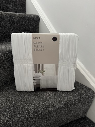 Next double white pleats - double,