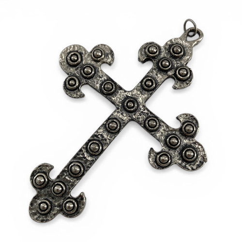 Large silver tone medieval - silver,