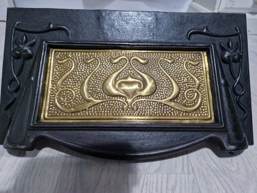 Antique art nouveau cast iron - art,