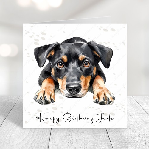 Personalised patterdale dog - personalised,