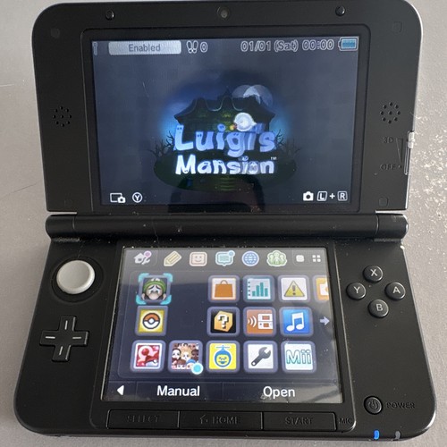 Nintendo 3ds black - xl, touch