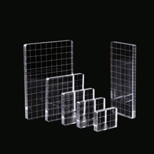 9 Clear Acrylic Stamp Blocks