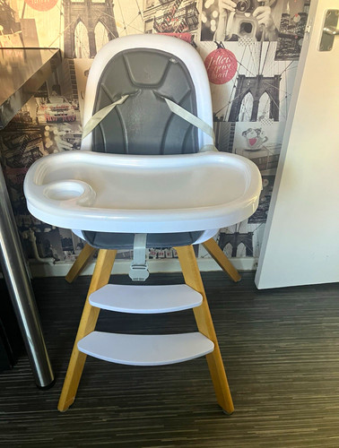 White grey baby high - &, chair