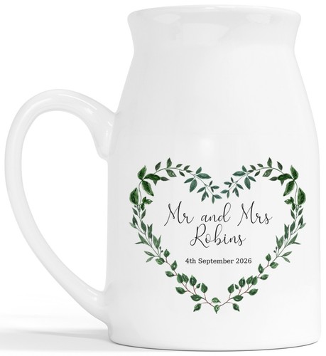 Just married flower vase - just,