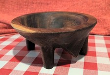 Hand Carved Wooden Vintage Tiki Kava Bowl. Very Collectible.