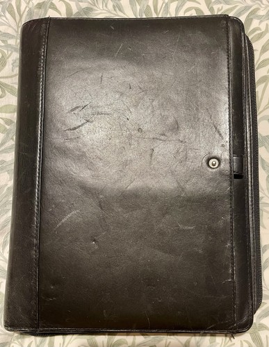 Vintage leather filofax an - ,