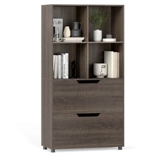 51” 4-Cube Bookcase w/2