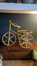 Large Vintage Bamboo Bicycle Planter