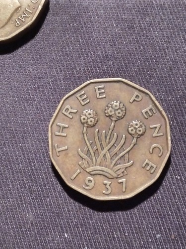 1937 three pence - 1937,