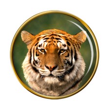 Siberian Tiger Lapel Pin Badge