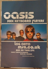 RARE OASIS - Live In Toronto Canada 1999 PROMO POSTER