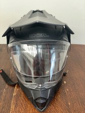 O'Neal Motocross Motorcycle Helmet Black Size Medium VGC Microphone Headset 58cm