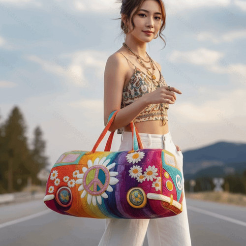 Quilted sponge travel handbag - quilted,