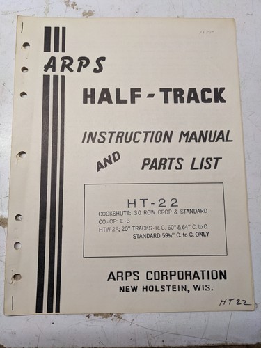 Arps tractor half track - arps,