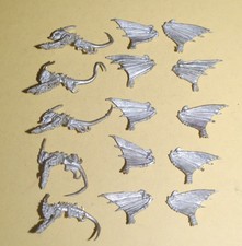 Warhammer 40k - Tyranids - 5x Classic Metal Tyranid Gargoyles, Brood, Squad