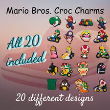 Mario Bros Shoe Charms