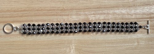Handmade woven band - , faceted